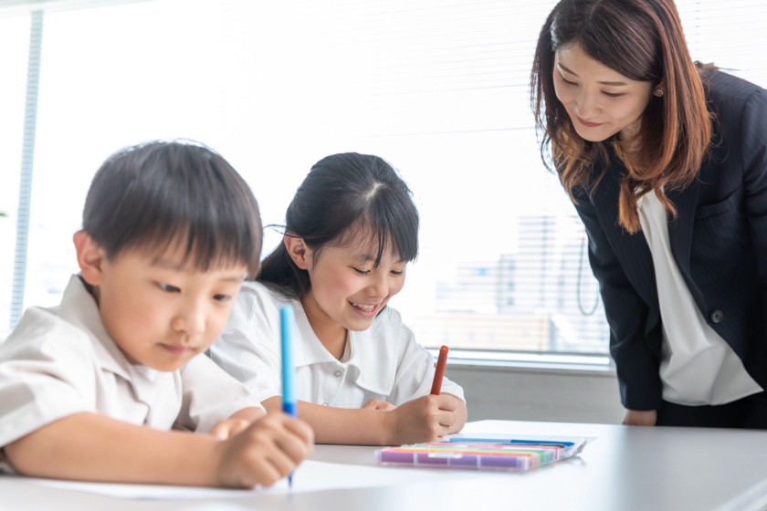 プリント学習風景